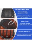 Omuzda Kahverengi Perçemli Fiber Sentetik Peruk - 3