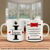 İrem İsmi ve Anlamı İsme Özel Tasarım Kupa Bardak - Arkadaş ve Sevdiklerinize Hediyelik - 1