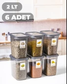 Per Class Organizer Etiketli Saklama Kabı 2 lt 6'lı Set - 1