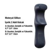 Polham Tüm Tabletlere Uyumlu 2 Adet Parmak Tutucu Oyun Kolu, Yapışkanlı Silikon Gamer Tablet Kolu - 4