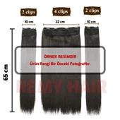 KAHVERENGİ AFRO DALGALI Yarım Ay  – 65cm 190 gr. FİBER SENTETİK Çıt Çıt – Renk No:30 - 3