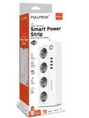 Fulltech Fsm3 Akım Korumalı 1.5m 4 Lü 4xUsb Wifi Telefon Kontrollü Akıllı Priz - 1