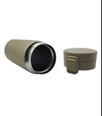 Tek El Bas Iç Paslanmaz Çelik Termos 380 Ml Seyehat Mug Sızdırmaz Çift Katmanlı Snape Filtreli - 4