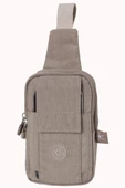 M 229 Mega Bag Krinkıl Kumaş Unisex Küçük Omuz, Göğüs Askılı Çanta, Telefonluk - 2