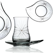 Decocia Nevasia 6 Kişilik 12 Parça Çay Seti 170cc Mira Desenli thumbnail 1