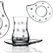 Decocia Nevasia 6 Kişilik 12 Parça Çay Seti 170cc Sema Desenli - 1