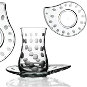 Decocia Nevasia 6 Kişilik 12 Parça Çay Seti 170cc Hotpoint Desenli thumbnail 1