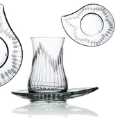 Decocia Nevasia 6 Kişilik 12 Parça Çay Seti 170cc Vega Desenli thumbnail 1