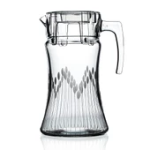 Decocia 1400cc Karabağ Kesme Cam Sürahi Vega Desenli thumbnail 2