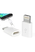 Mikro Usb to iPhone Çevirici Adaptör 8 Pin iPhone 5 5S 5E 6 6S 6 Plus 6S Plus 7 7Plus - 2