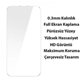 Baseus iPhone 14 Pro Max Magsafe Silikon Kılıf ve Full Kaplama Kırılmaz Ekran Koruyucu Sararmaz Kılıf - 5