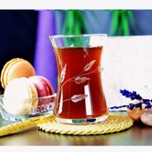 Decocia Nazen 6 Kişilik 12 Parça Çay Seti 175cc Sürgün Desenli thumbnail 5