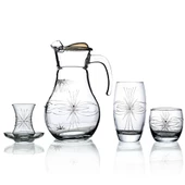 Decocia Pudgy 49 Parça  12 Kişilik Kesme Bardak Çeyiz Seti Mira Desenli thumbnail 1