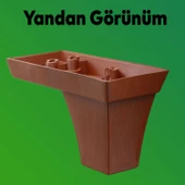 Venüs Lüks Mobilya Kanepe Sehpa Tv Ünitesi Koltuk Ayağı 8 Cm Kahverengi Baza Ayakları (4 ADET) thumbnail 6