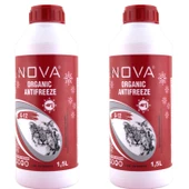 Nova -40 Derece Organik Kırmızı Antifriz 2 X 1.5 L (Toplam 3 Litre) - 1