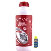 Nova -40 Derece Organik Kırmızı G12 Antifriz 1.5 Litre + Cam Sabunu 80ml - 1