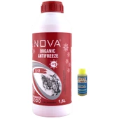 Nova -25 Derece Organik Kırmızı G12 Antifriz 1.5Litre +Cam Sabunu - 1