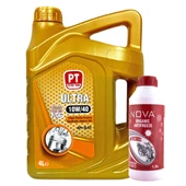 Petro Time 10W-40 Motor Yağı 4 Litre + Kırmızı Antifriz 1,5 L - 1