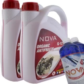 Nova ULTRA -40C Organik Kırmızı Antifriz 2 X 3 Litre  + 2 Adet Cam Suyu - 1