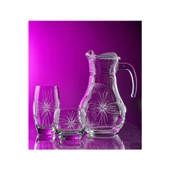 Decocia Pudgy 25 Parça 12 Kişilik  Su ve Meşrubat Kesme Bardak Seti Mira Desenli thumbnail 2