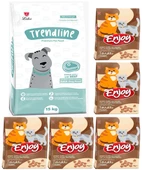 Trendline Dog Biftekli Köpek Maması 15 Kg & Enjoy Tavuk Etli Yetişkin Kedi Maması 1 Kg X 5 Adet - 1