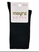 Moyra 3 Adet Bayan Düz Pamuk Soket Çorap - 2