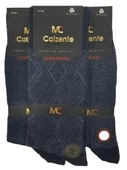 Mia Calzente 3 Adet Lambswool - Yün Erkek Çorap - 7