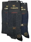 Mia Calzente 3 Adet Lambswool - Yün Erkek Çorap - 11