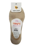 Moyra 6'lı Paket Arkası Silikonlu Modal Bayan Babet Çorap - 5