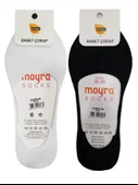 Moyra 6'lı Paket Arkası Silikonlu Modal Bayan Babet Çorap - 6