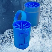 BUFFER® Silikon Jel Fırçalı Kedi Köpek Pati Ayak Temizleme Kovası Büyük - 3