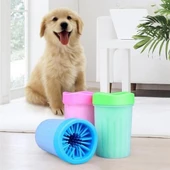 BUFFER® Silikon Jel Fırçalı Kedi Köpek Pati Ayak Temizleme Kovası Büyük - 7