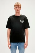 Bad Bear MOON PHASE T-SHIRT NIGHT Erkek Tişört Siyah S-XXL - 1