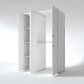Kenzlife Çamaşır-Kurutma Makinesi Dolabı Kapaklı Yaromira Sol Byz 180*120*60 Banyo Arkalıksız - 3