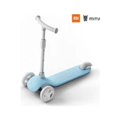Xiaomi Mitu Işıklı Ayarlanabilir 3 Tekerlekli Scooter - MAVİ - 2