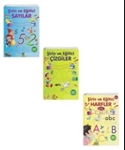 Parıltı Harfler - Sayılar - Çizgiler Etkinlik Seti (3 Kitap) - 1
