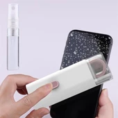 BUFFER® Çok Fonksiyonlu TV Bilgisayar Ekranı Kulaklık Fırçalı Spreyli Elektronik Temizlik Seti thumbnail 5