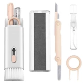 BUFFER® Çok Fonksiyonlu TV Bilgisayar Ekranı Kulaklık Fırçalı Spreyli Elektronik Temizlik Seti thumbnail 1