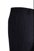 Cengiz İnler Kalın Çizgi  Slim Fit Erkek Kumaş Pantolon - 12