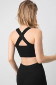 DoReMi Seamless Fitilli Çapraz Kalın Askılı Spor Sütyen - 8