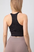 DoReMi Seamless Zebra Desenli Halter Yaka Spor Sütyen - 7
