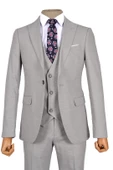 Cengiz İnler Armür Kırçıl Desen Tek Düğme 6 Drop Yelekli Slim Fit Erkek Takım Elbise - 8