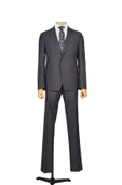 Cengiz İnler Düz Çift Düğme 6 Drop Slim Fit Erkek Takım Elbise - 7