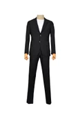 Cengiz İnler Dik Çizgi Gofre 6 Drop Slim Fit Erkek Takım Elbise - 7