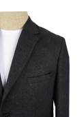 Cengiz İnler Mono Yaka Çift Düğme Kırçıl Desen Klasik Erkek Ceket thumbnail 4