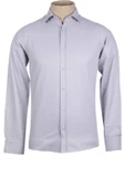 Cengiz İnler Standart Yaka Düz Slim Fit Erkek Pamuk Gömlek - 12