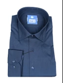 Cengiz İnler Standart Yaka Düz Slim Fit Erkek Pamuk Gömlek - 2