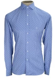 Cengiz İnler Standart Yaka Dört Çizgi Kare Desen Oxford Slim Fit Erkek Pamuk Gömlek - 4