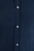 Cengiz İnler Standart Yaka Düz Puantiye Desen Slim Fit Erkek Pamuk Gömlek - 11