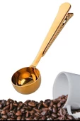 BUFFER® Mandallı Kahve Ölçü Kaşığı Gold Çok Fonksiyonlu Paslanmaz Çelik Kaşık - 8